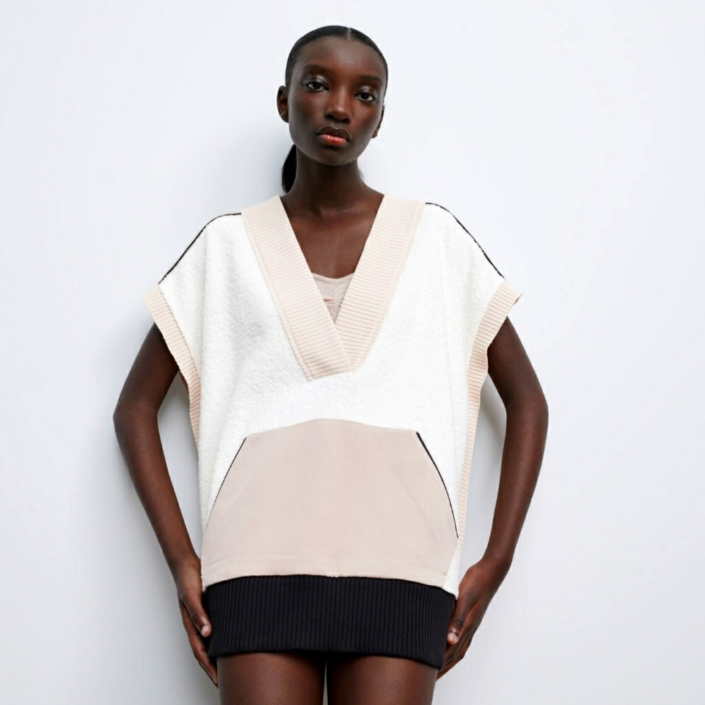 Zara Contrasting Vest